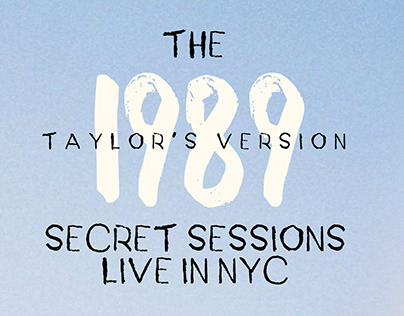 Taylor Swift - The 1989 Secret Sessions: Live in NYC