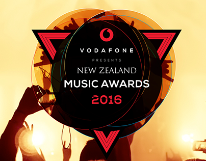 Vodafone New Zealand Music Awards Poster Design
