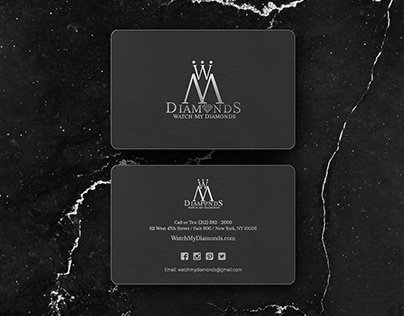Business card desing for watch store