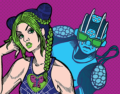 Jolyne e Jotaro Kujo | JJBA Fanart