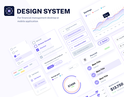 Design System for Financial App