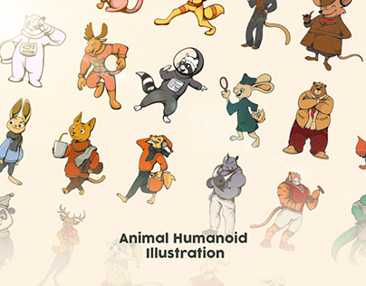 Illustration Animal humanoid