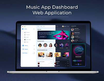 Music App Dashboard | Web Application