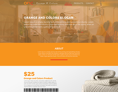 Orange & Colors - Website Templae