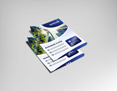 Corporate Flyer Design with 2 colors