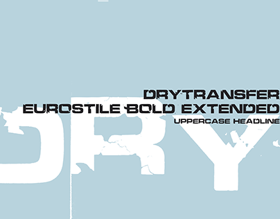 LRC Type - DryTransfer Eurostile Bold Extended (Free)