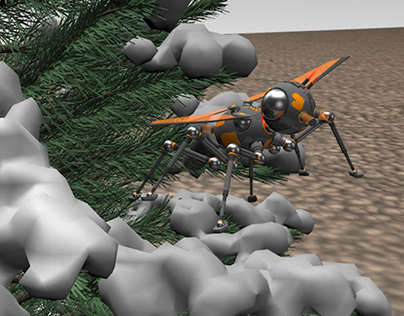 Robo-bug and a Christmas tree | 3D Animation