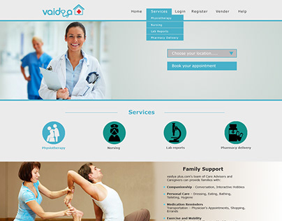 Vaidya + Web template