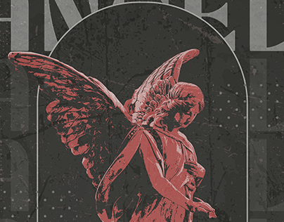 Poster design using Threshold Effect - "ANGEL"