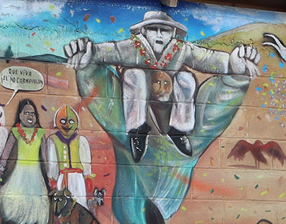 Mural en San Miguel de Azapa, Arica.