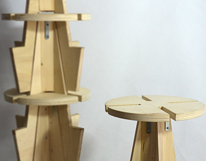 A'CROSS, a stackable seat