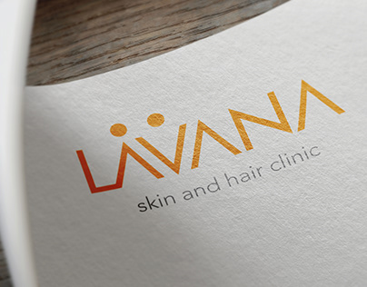 Logo and branding for Lavana Skin and hair clinic