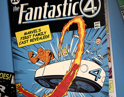 Marvel Studios FANTASTIC FOUR Comics/Poster Art