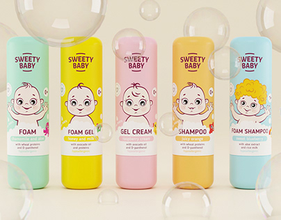 "Sweety Baby" bathing products for babies