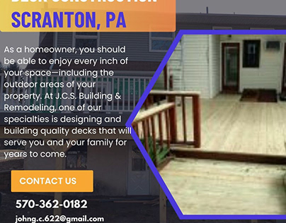 Deck Construction & Installation Service in Scranton