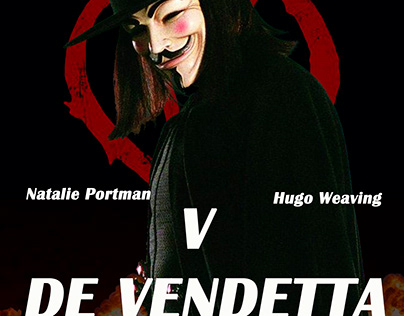 Poster publicitario de película V de Venganza