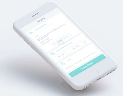 Delivery App - Data input Screen