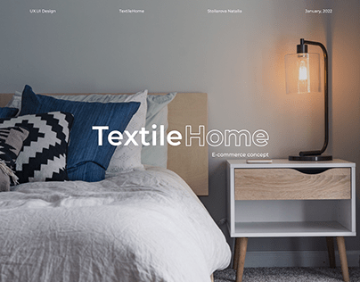 E-commerce Concept for the shop of Home Textile