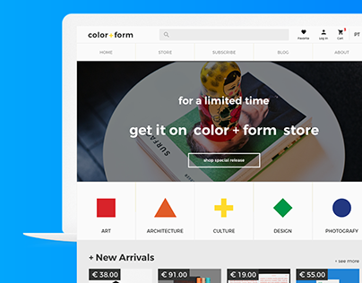 color+form store UX / UI PROCESS