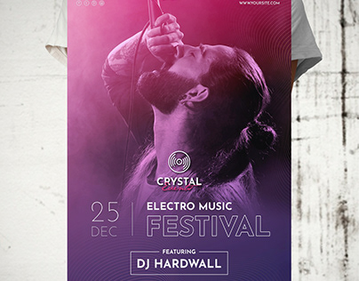 Electro Music Festival Flyer Design