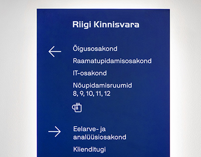 Riigi Kinnisvara signage system