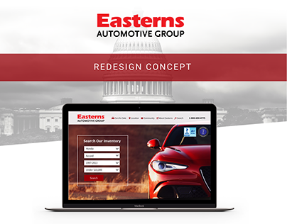 Easterns Automotive Website Redesign Concept