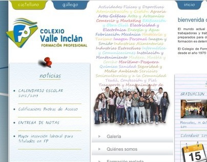 Colexio Valle Inclán webpage