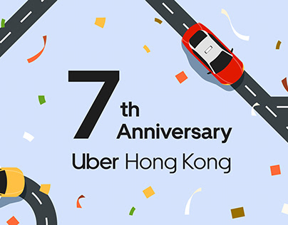 Uber's 7th Anniversary - Graphic Design