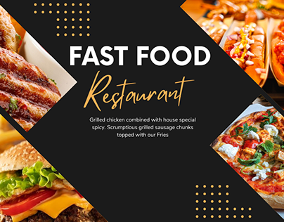 Food menu, Facebook cover design and restaurants logo