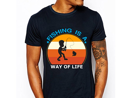 Fishing is a way of life t-shirt design