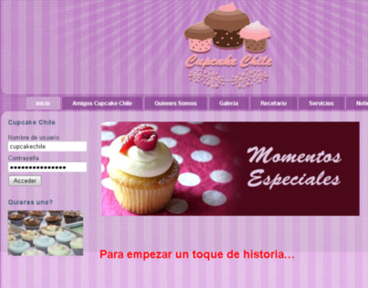 Sitio Web Cupcake Chile