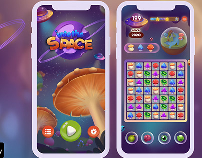 Casual Mobile Game - Into the Space