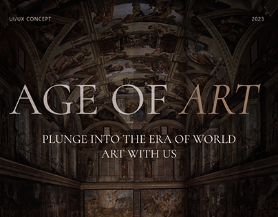 Age Of Art | Website Design | Ui/Ux