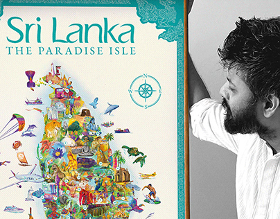 Map of Sri Lanka : The Paradise Isle
