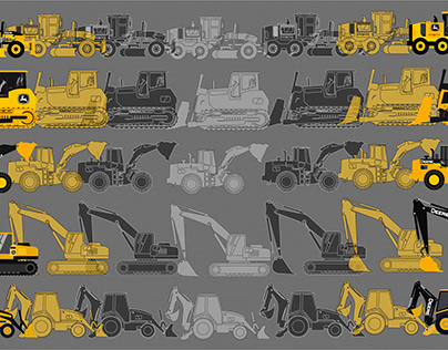 John Deere - Construction Teams Background and Stickers