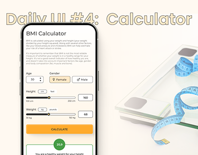 Daily UI #4: BMI Calculator