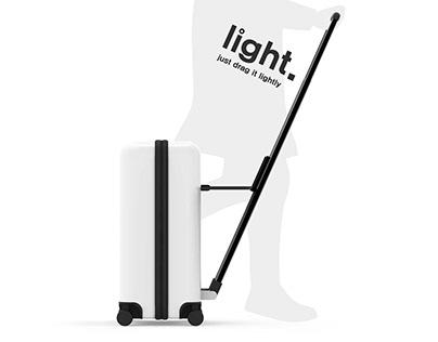 Light. : Luggage that minimizes the pulling force