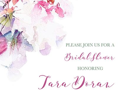 Tara's Bridal Shower Invitation