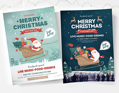 Merry Christmas Flyers & Posters