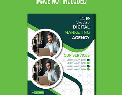 Flyer brochure cover template