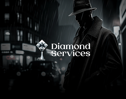 Diamond Services - Detective Agency Logo Design