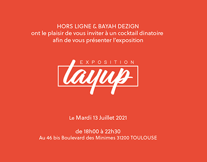 Carte d'invitation Expo Layup