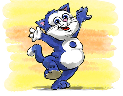Filou - the blue cat