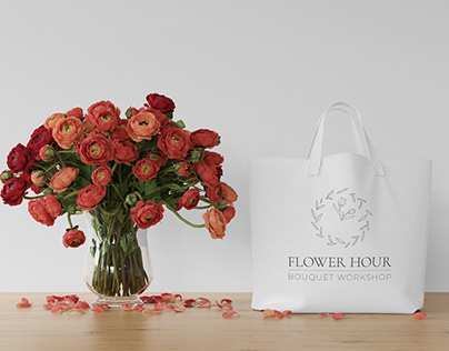 Flower hour Logo Design & Brand Identity