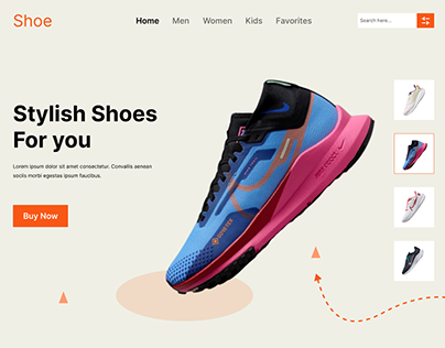 Shoe Website UI Design For Insipiration
