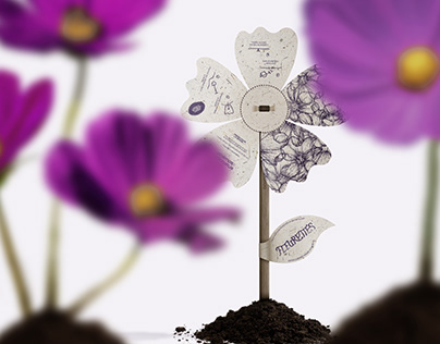 Fleurettes, a packaging to be planted to grow flowers.