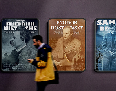White nights bookstore posters