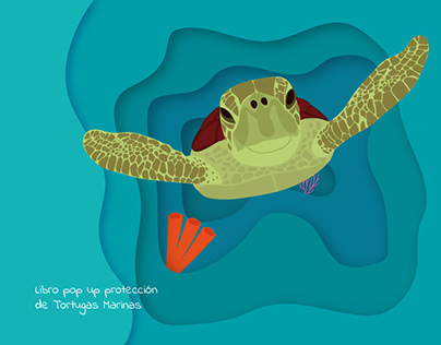 Pop-up book sea turtle protection