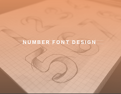 Number Font Design