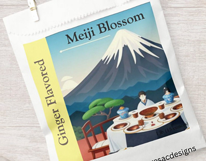 Meiji Blossom Tea Packaging